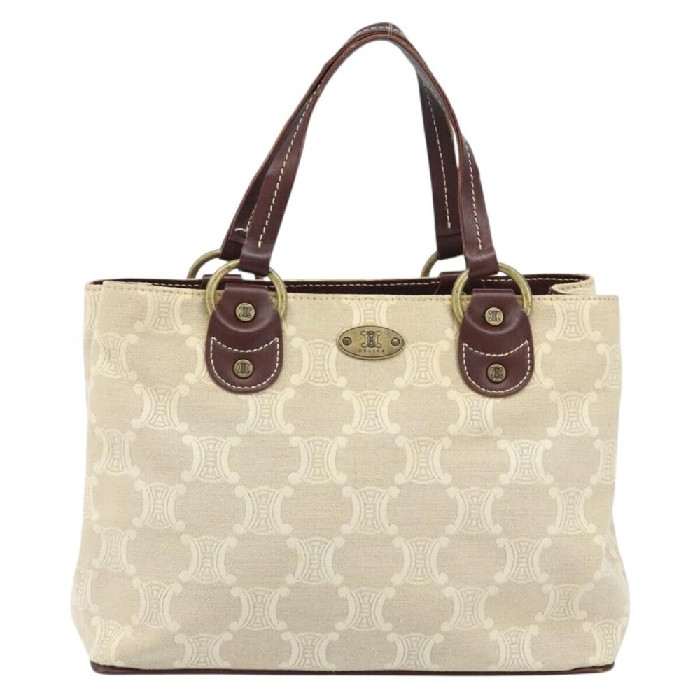 Celine Vintage Macadam Canvas and Leather